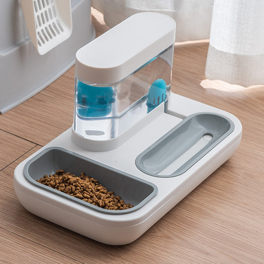 Fontaine Double Bol pour Animaux – Fontaine à Eau Automatique 1,5 L (Chats et Chiens)