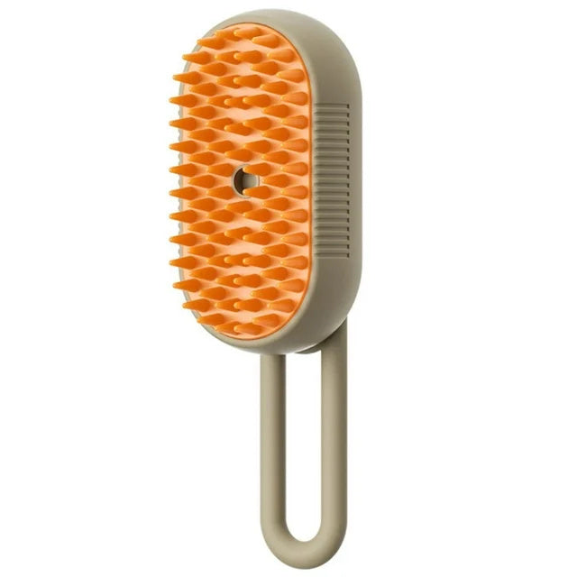 🌟 Brosse Vapeur 3-en-1 pour Animaux – Nettoyage, Démêlage et Massage